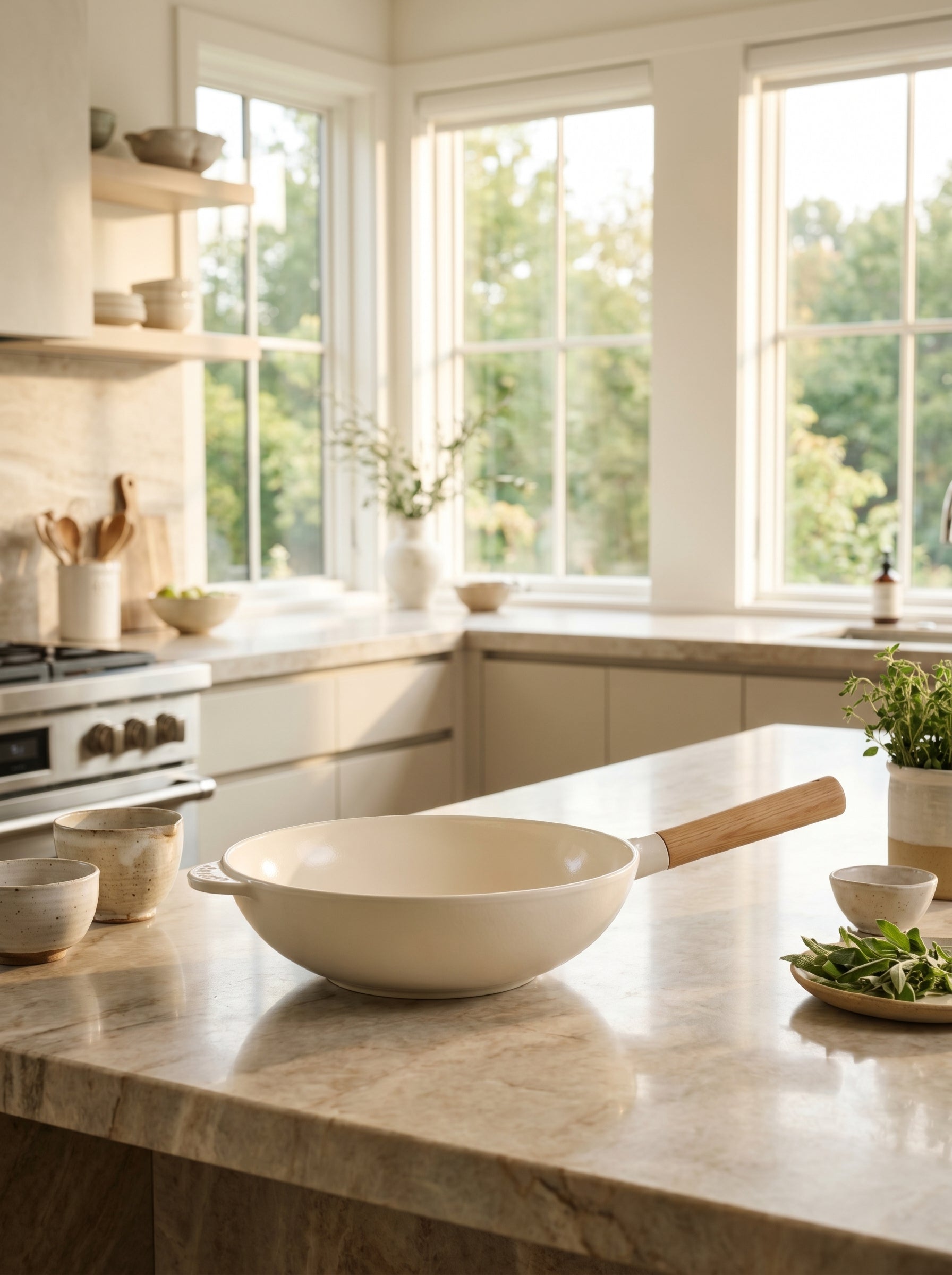 AERA Ceramic Wok — Universal Natural Non-Stick