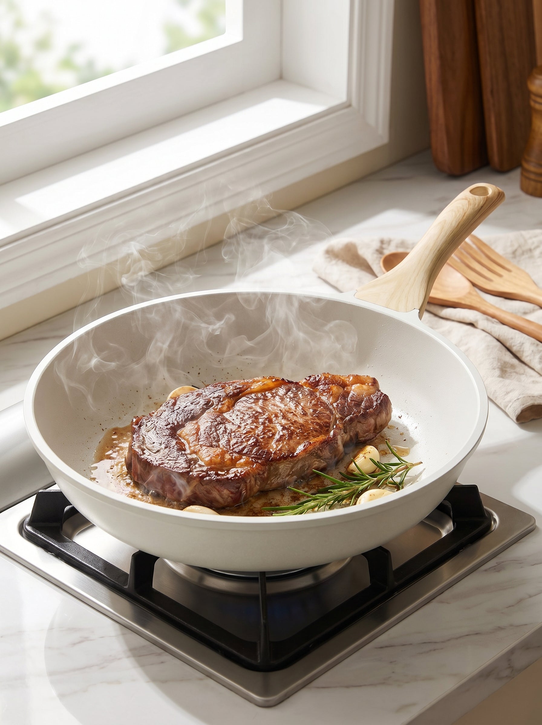 AERA Ceramic Wok — Universal Natural Non-Stick