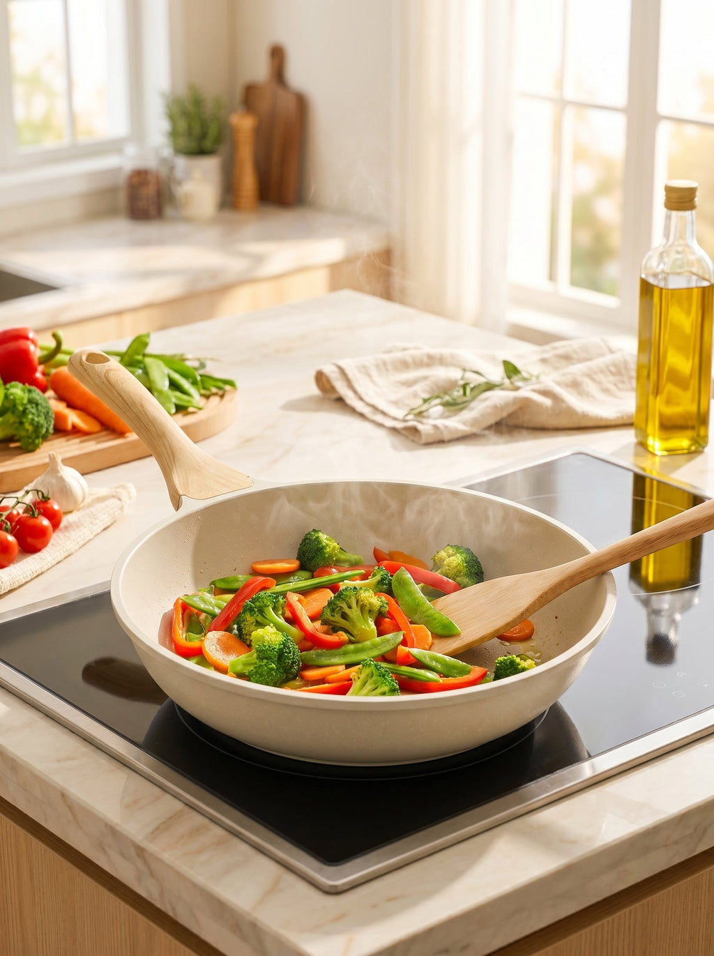 AERA Ceramic Wok — Universal Natural Non-Stick
