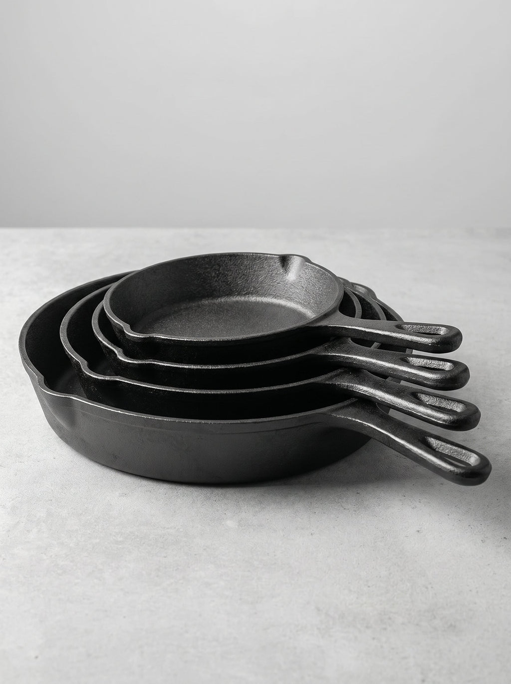 Set 3 Poêles en Fonte AERA — Non Revêtues, Intemporelles