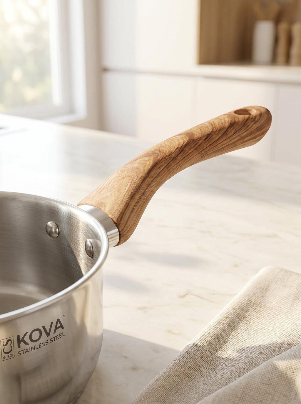 Casserole à Sauce AERA — Inox Premium (0,9L / 1,8L / 2,7L)
