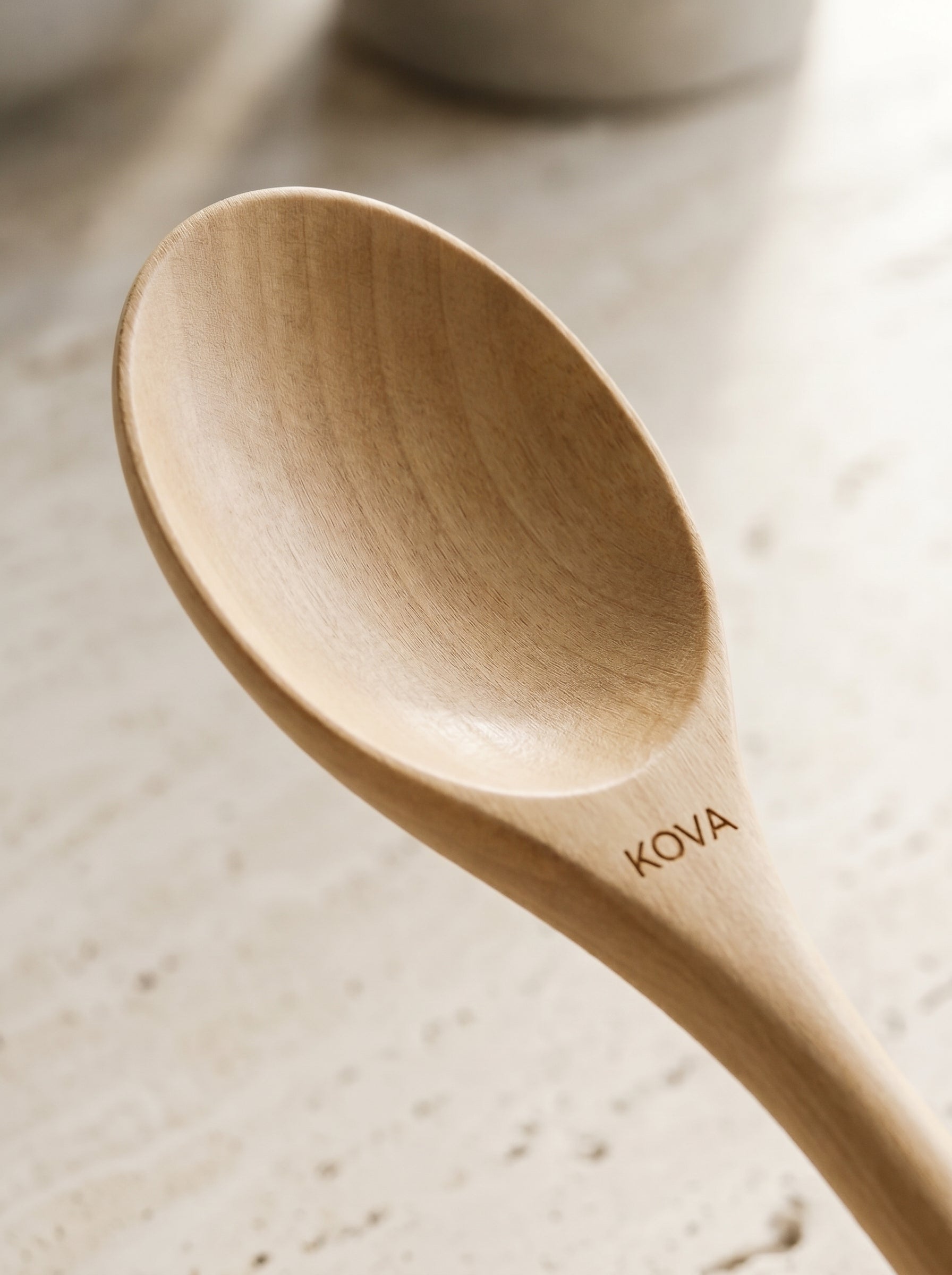 Set 4 Cuillères AERA — Bois Naturel de Cuisine