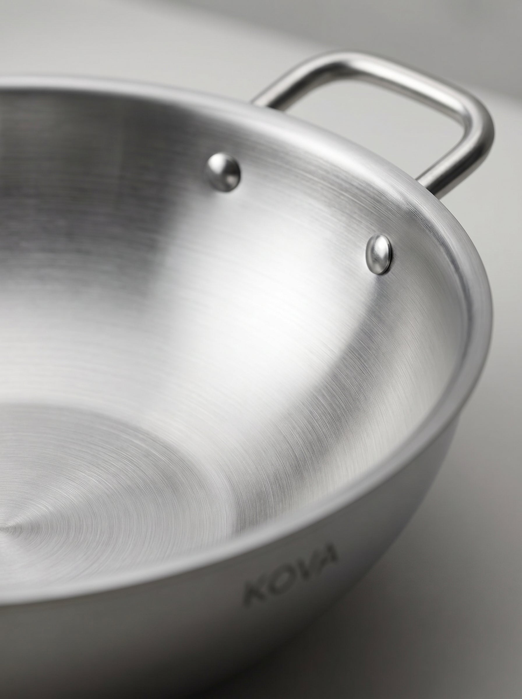 Grand Wok Chef KOVA — Inox 304 Double Poignée